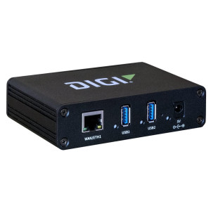 Digi AW02-G300 AnywhereUSB 2 Plus Hub with Dual USB 3.1 Gen 1 ports, single 10M/100M/1G Ethernet, 5VDC